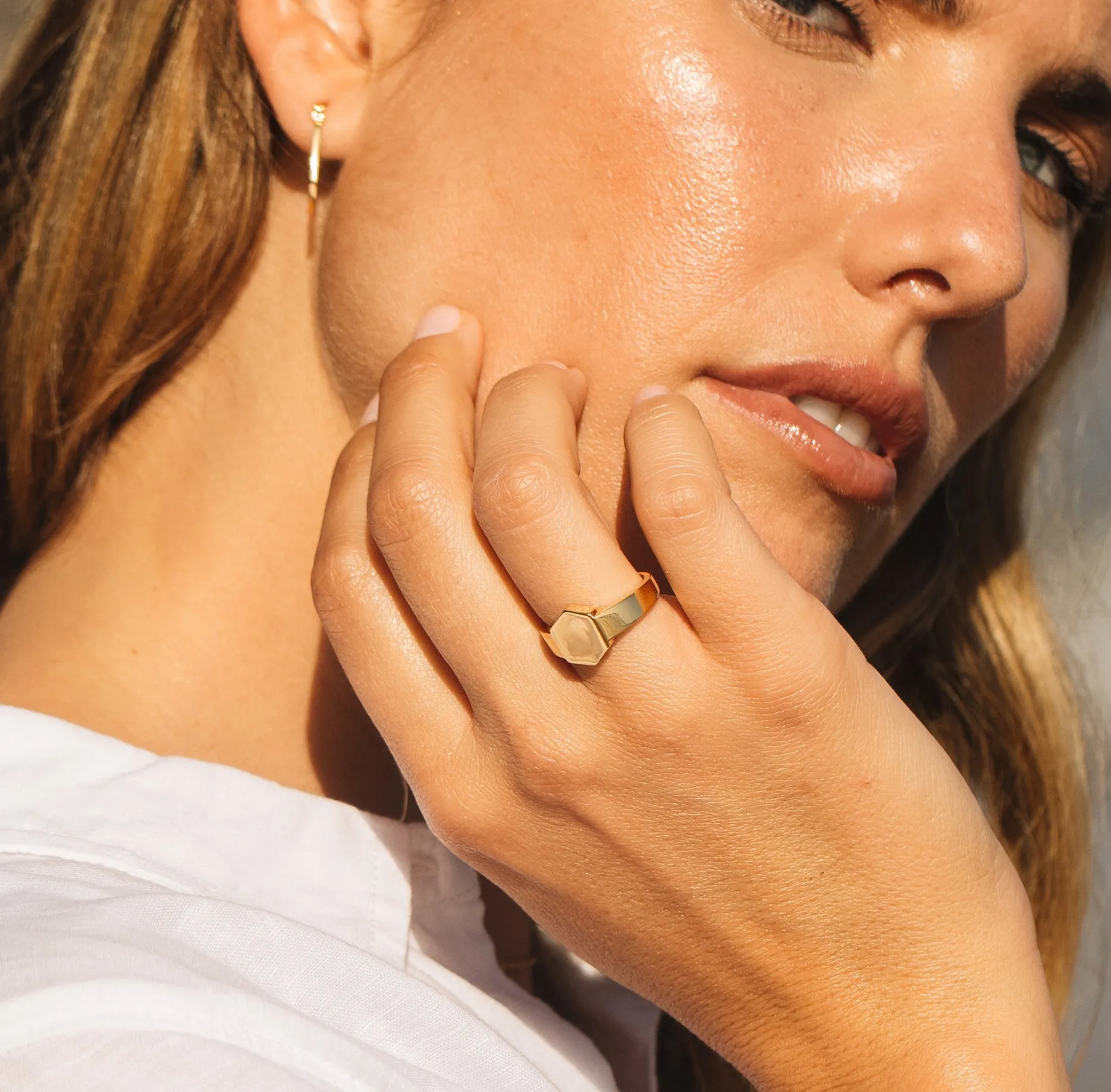 Geometric Signet Ring