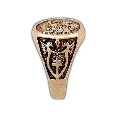 Gold Order of The Dragon Signet Ring