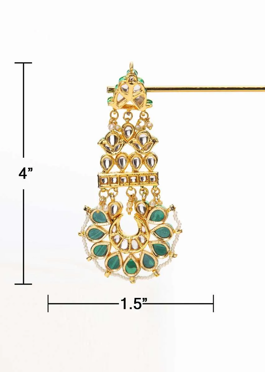 Kundan Studded Long Chandelier Earring Online - Kalki Fashion