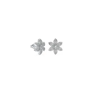 Ladies 15mm Pave Flower Stud Earrings UBE04145RH
