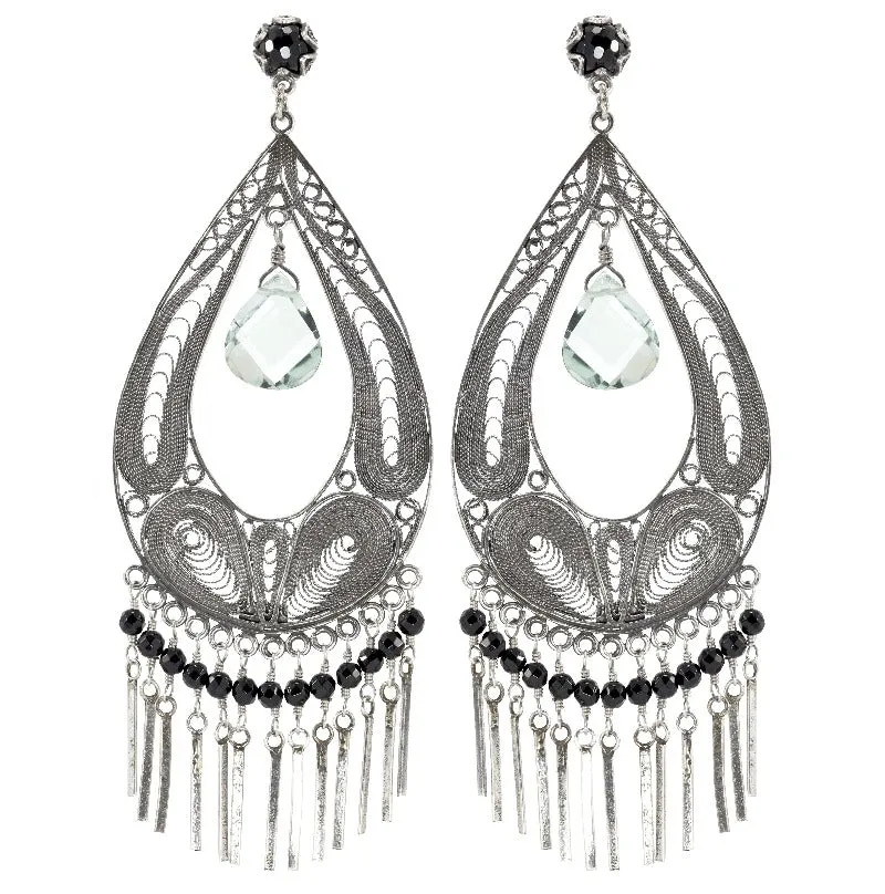 Large chandelier earrings