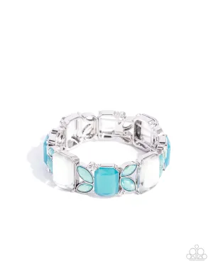 Lavish Laurels - Blue Bracelet - Paparazzi Accessories