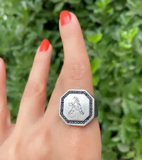 Letter Men Signet Ring