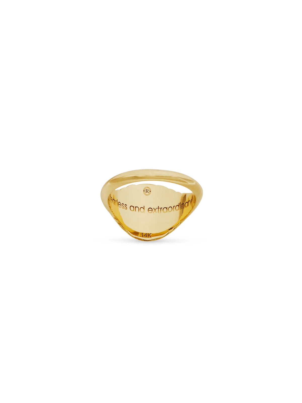 Lion Tiered Fantasy Yellow Gold Signet Ring