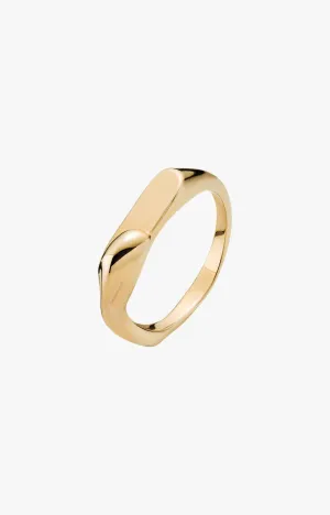 Maria Black Ena Ring, Yellow Gold