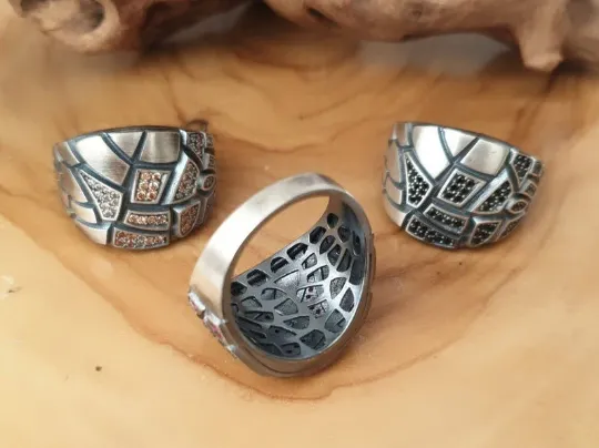 Mens Gemstone Ring