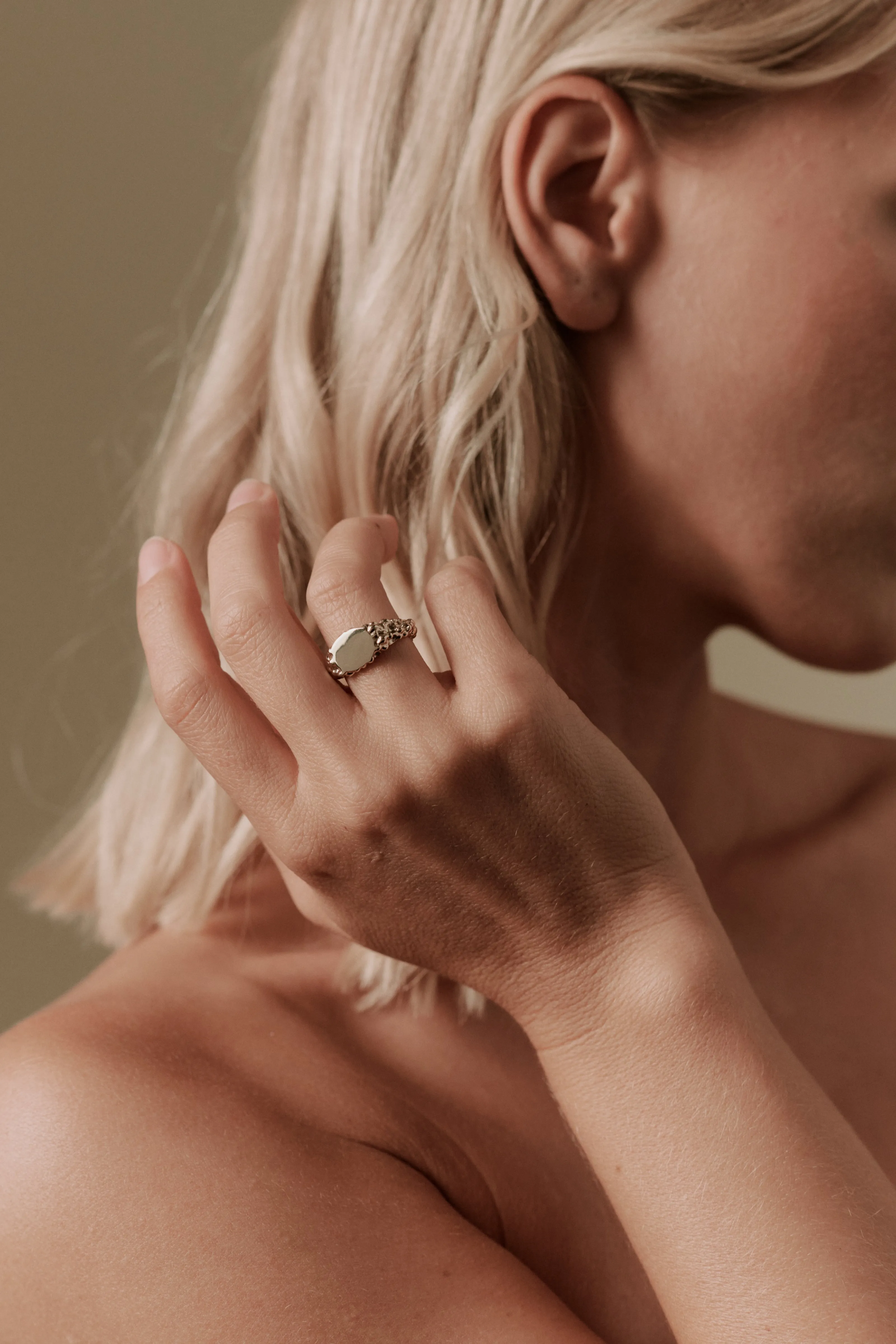 Meredith Signet Ring 14K Recycled Gold Vermeil