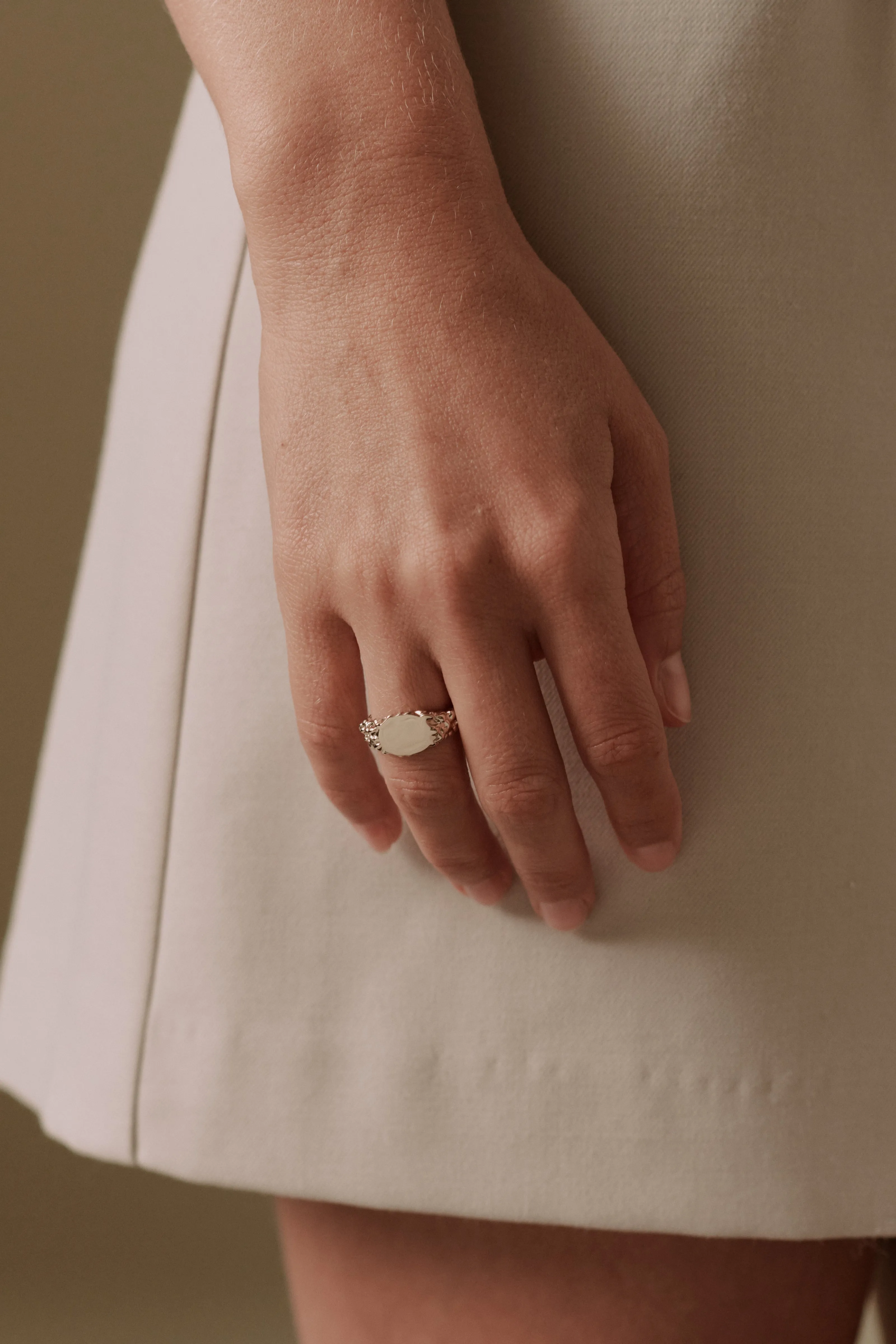 Meredith Signet Ring 14K Recycled Gold Vermeil