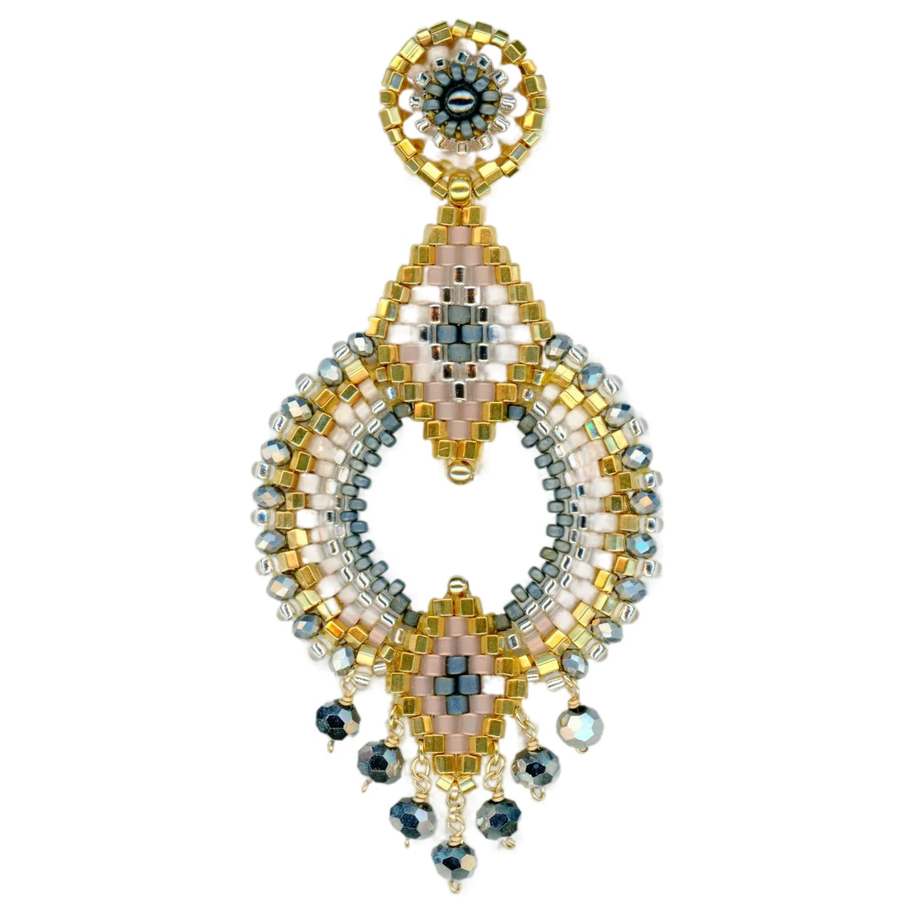 MIGUEL ASES  AUTUMN  SHIMMER EARRINGS
