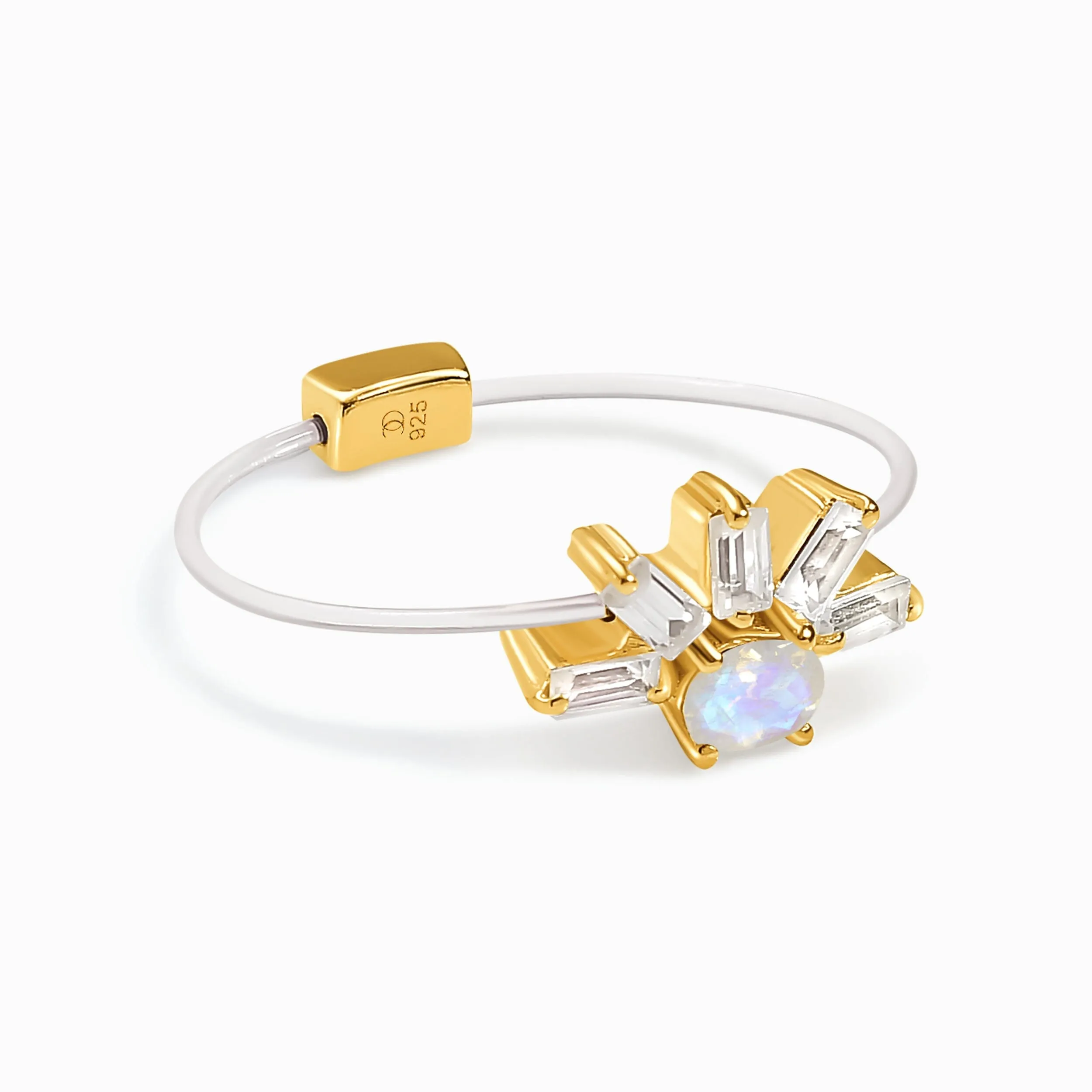 Moonstone Floating Ring - Light