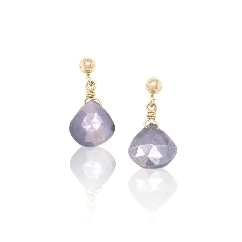 MYSTIC GREY MOONSTONE EARRINGS