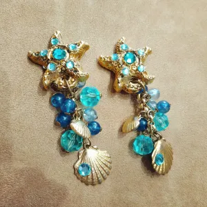 Ocean Sealife chandelier earrings