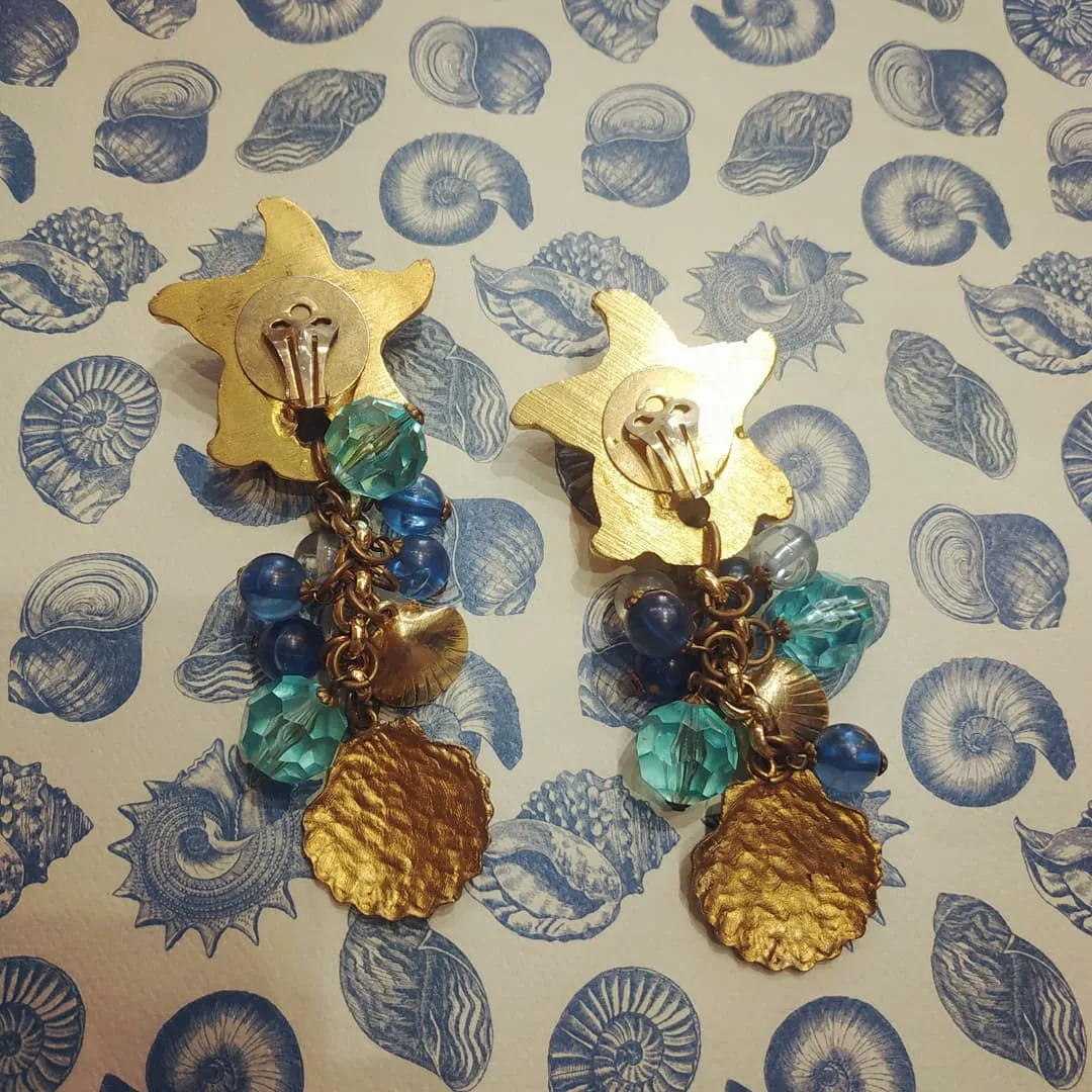 Ocean Sealife chandelier earrings