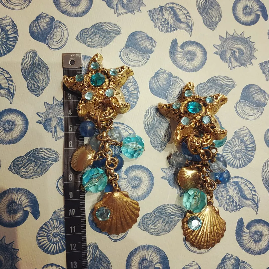 Ocean Sealife chandelier earrings