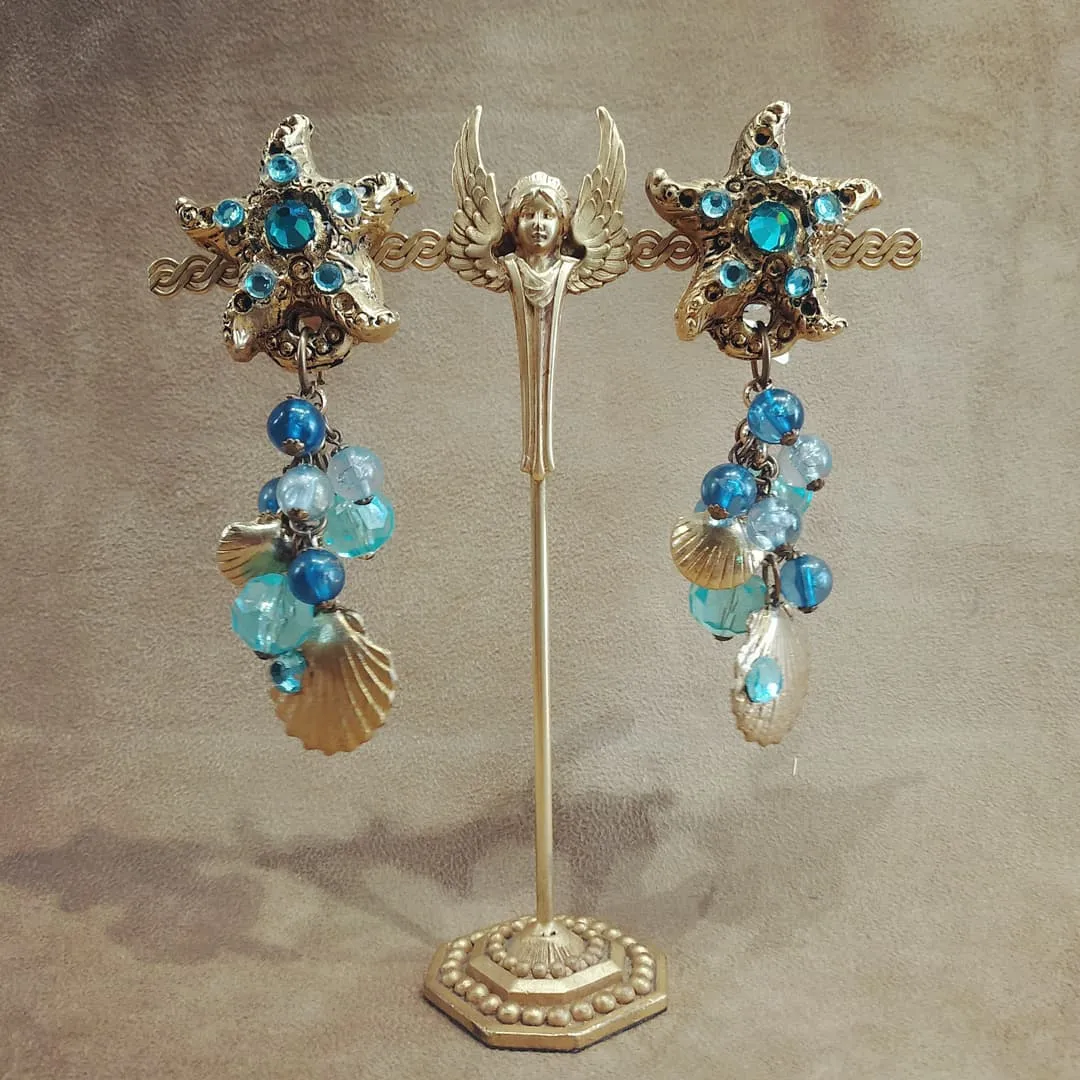 Ocean Sealife chandelier earrings