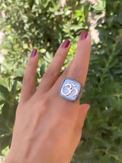 Ohm Signet Ring Men