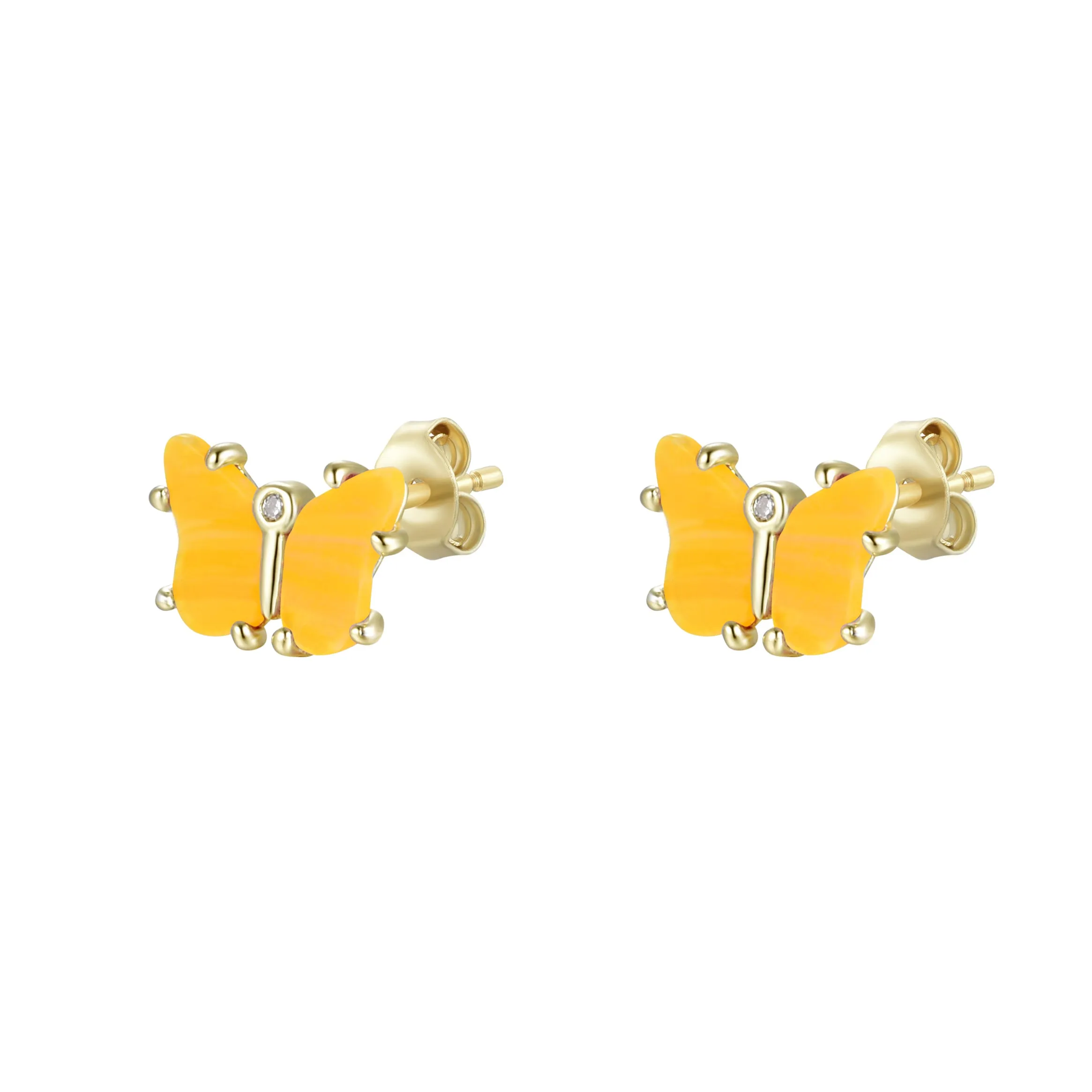 Opal Butterfly Stud Earrings