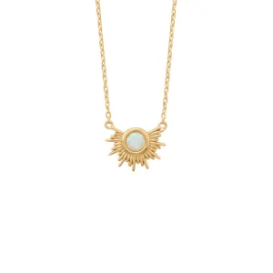 Opal Sunburst Necklace