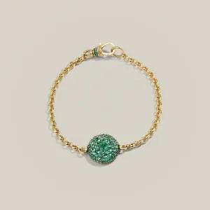Pocket Watch Bracelet - Emerald