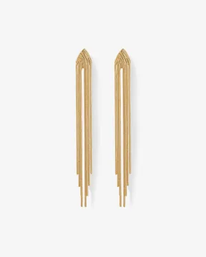 Pyramid Tassel Earrings