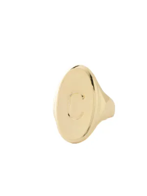 "C" Signet Statement Ring - RFK32BGMTL