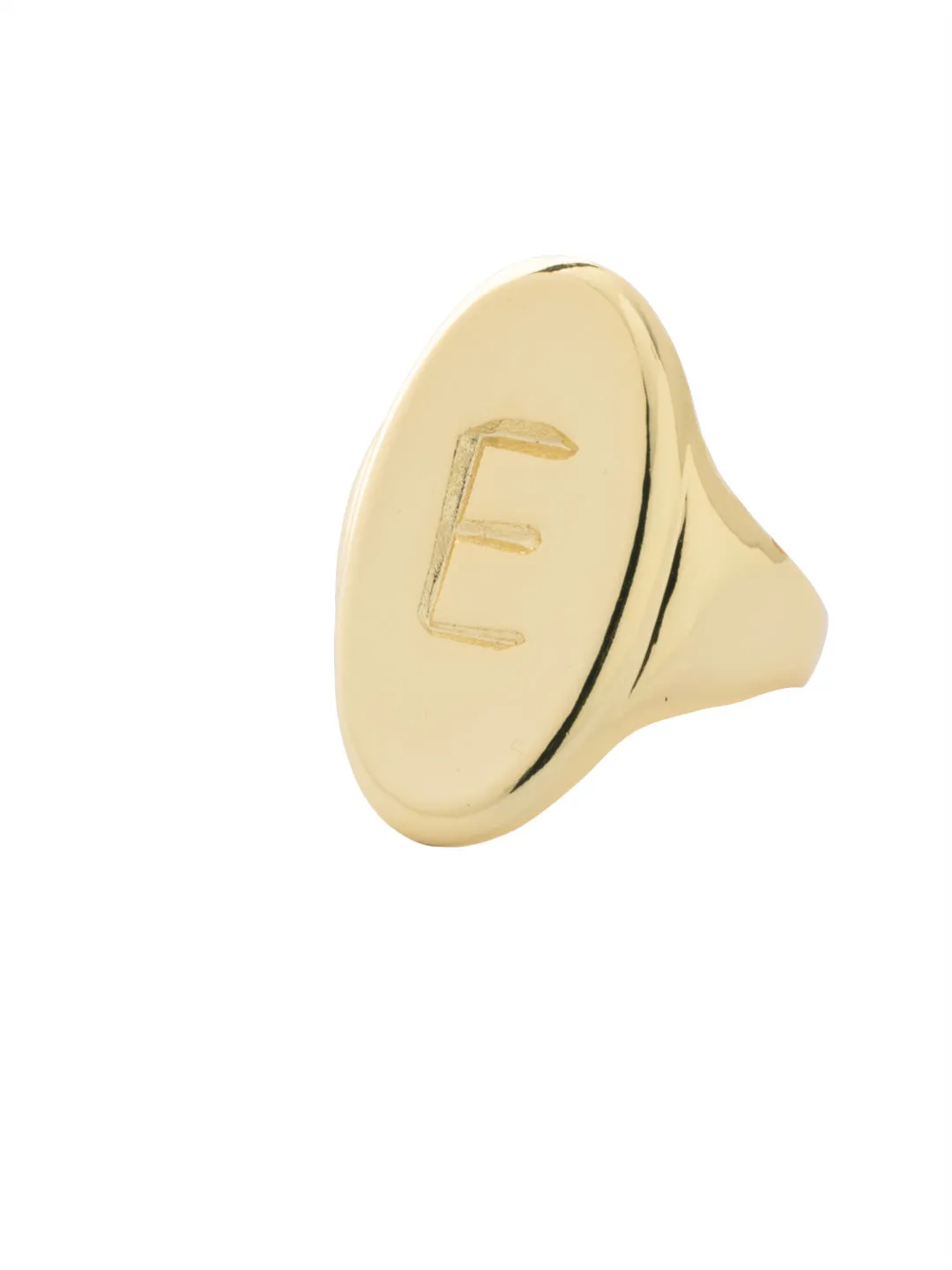 "E" Signet Statement Ring - RFK34BGMTL