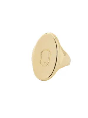 "Q" Signet Statement Ring - RFK46BGMTL