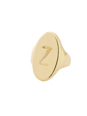 "Z" Signet Statement Ring - RFK55BGMTL