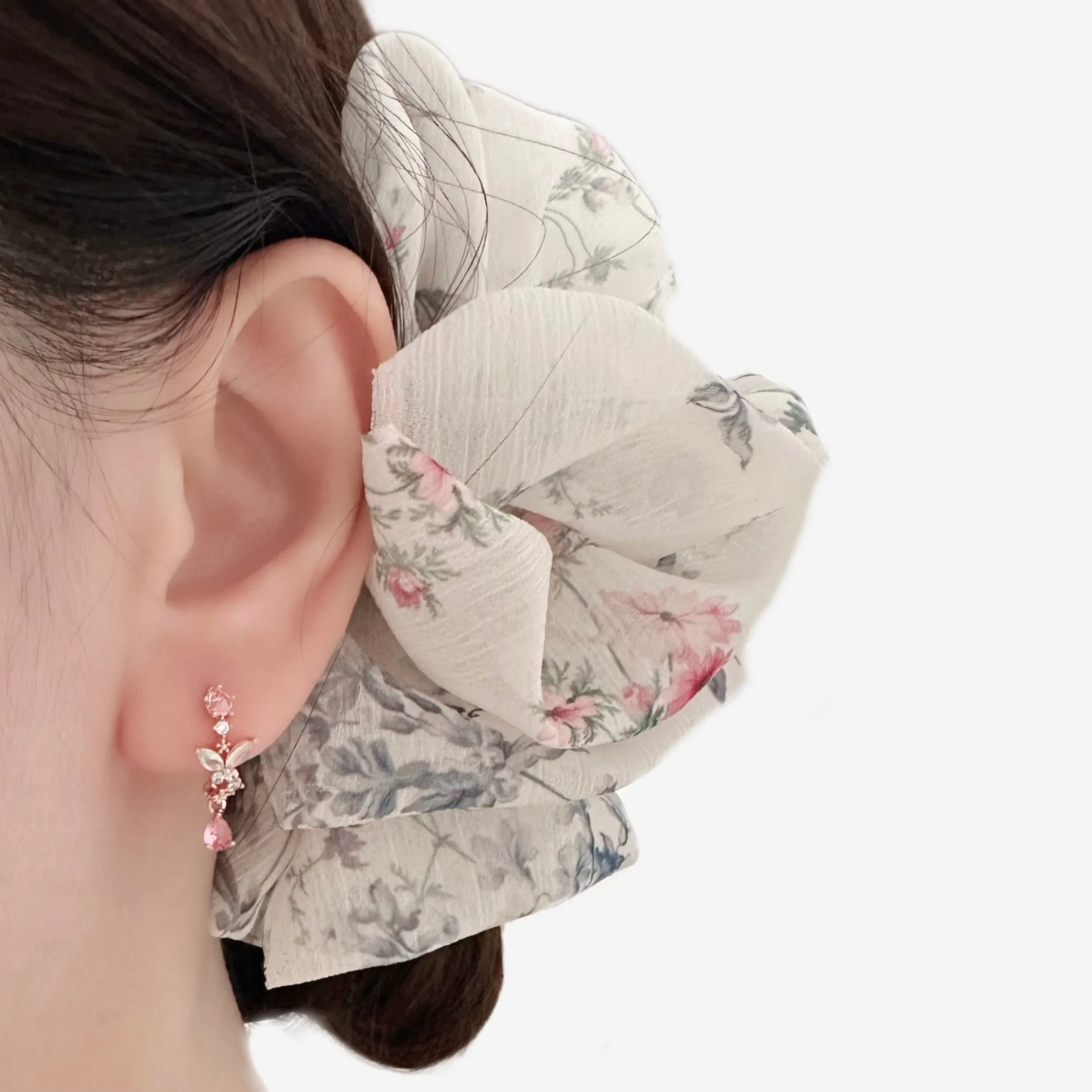 Rose Gold Coral Bells Earrings