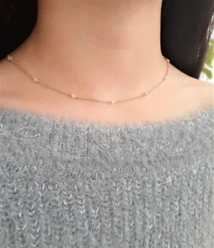 Rose Quartz Beaded Necklace
