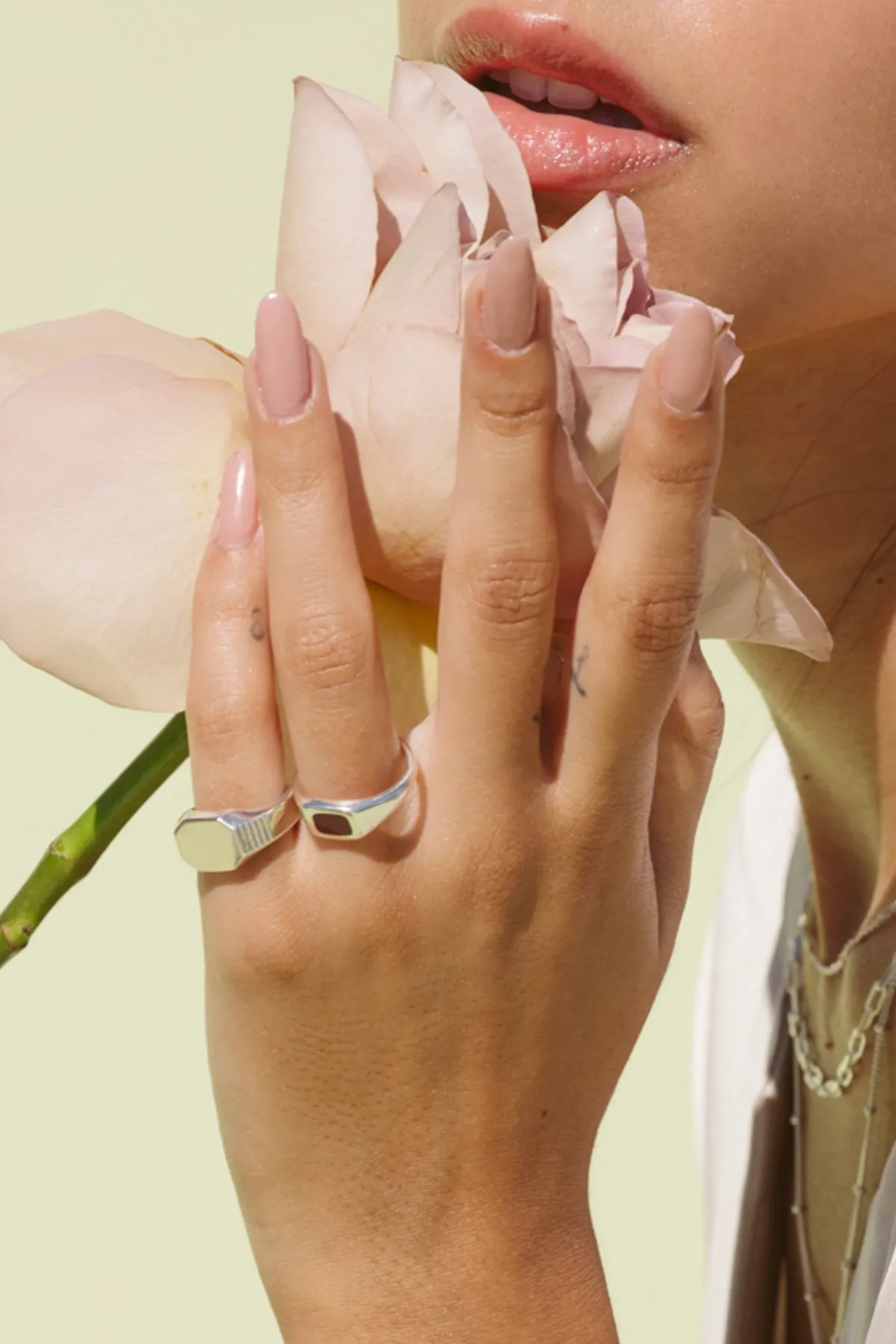 Signet pinky ring silver