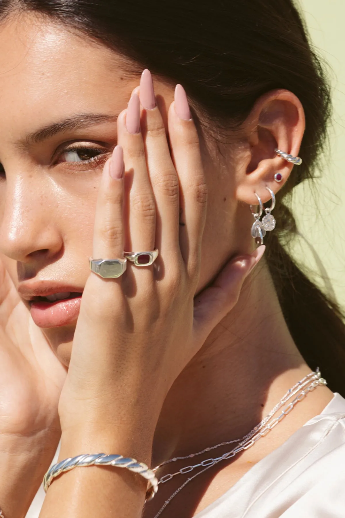 Signet pinky ring silver