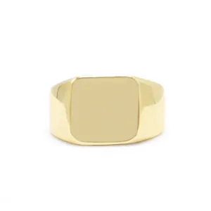 Square Signet Ring in 18ct Yellow Gold