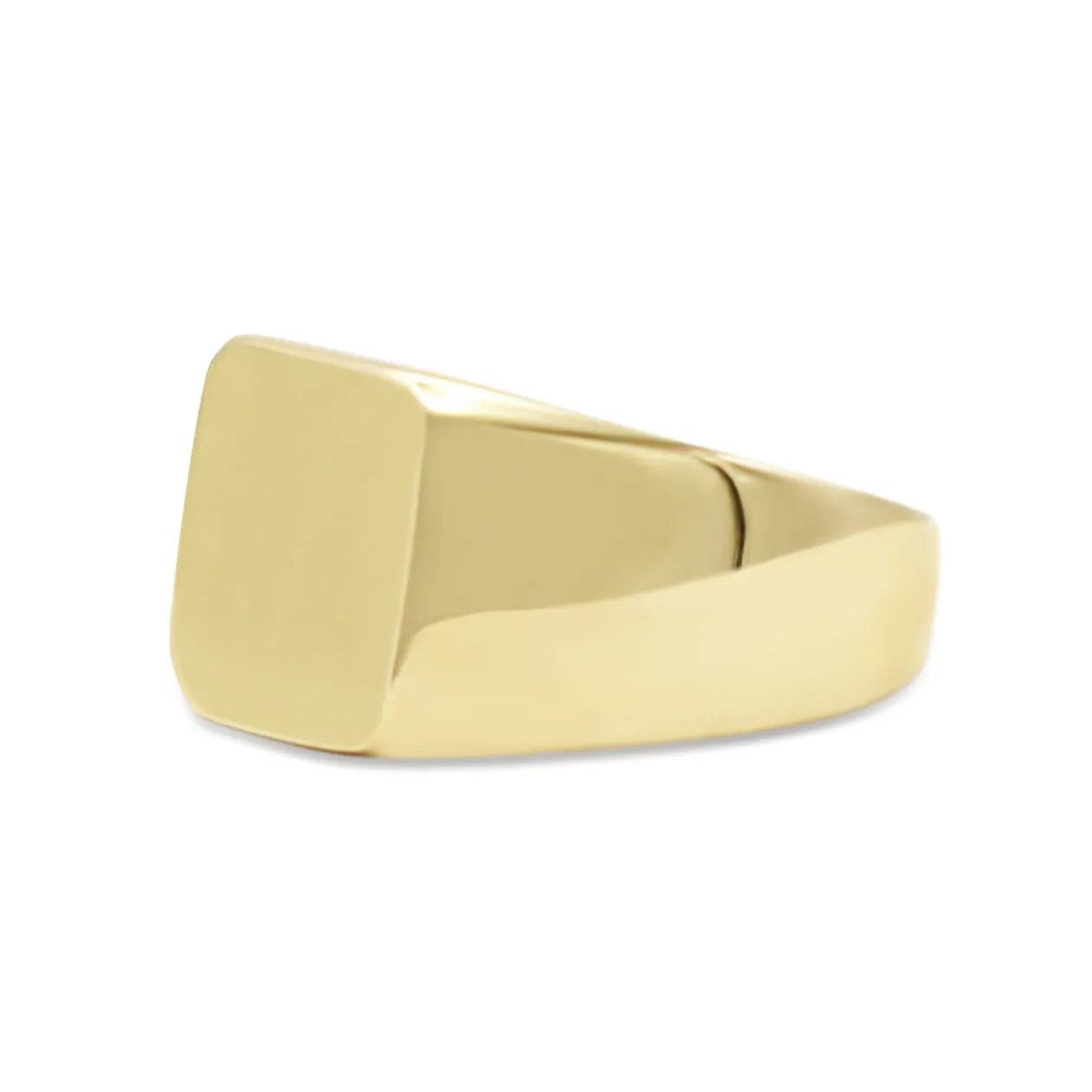 Square Signet Ring in 18ct Yellow Gold