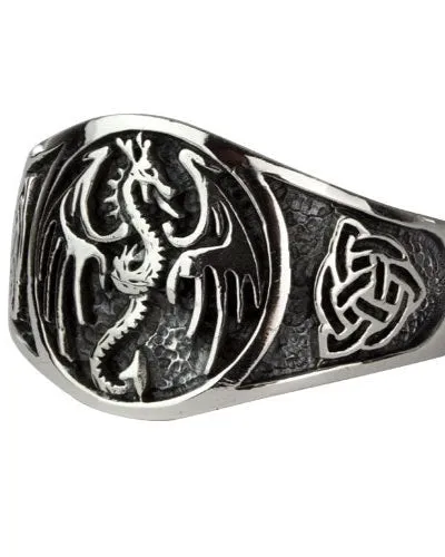 STAINLESS STEEL DRAGON RING