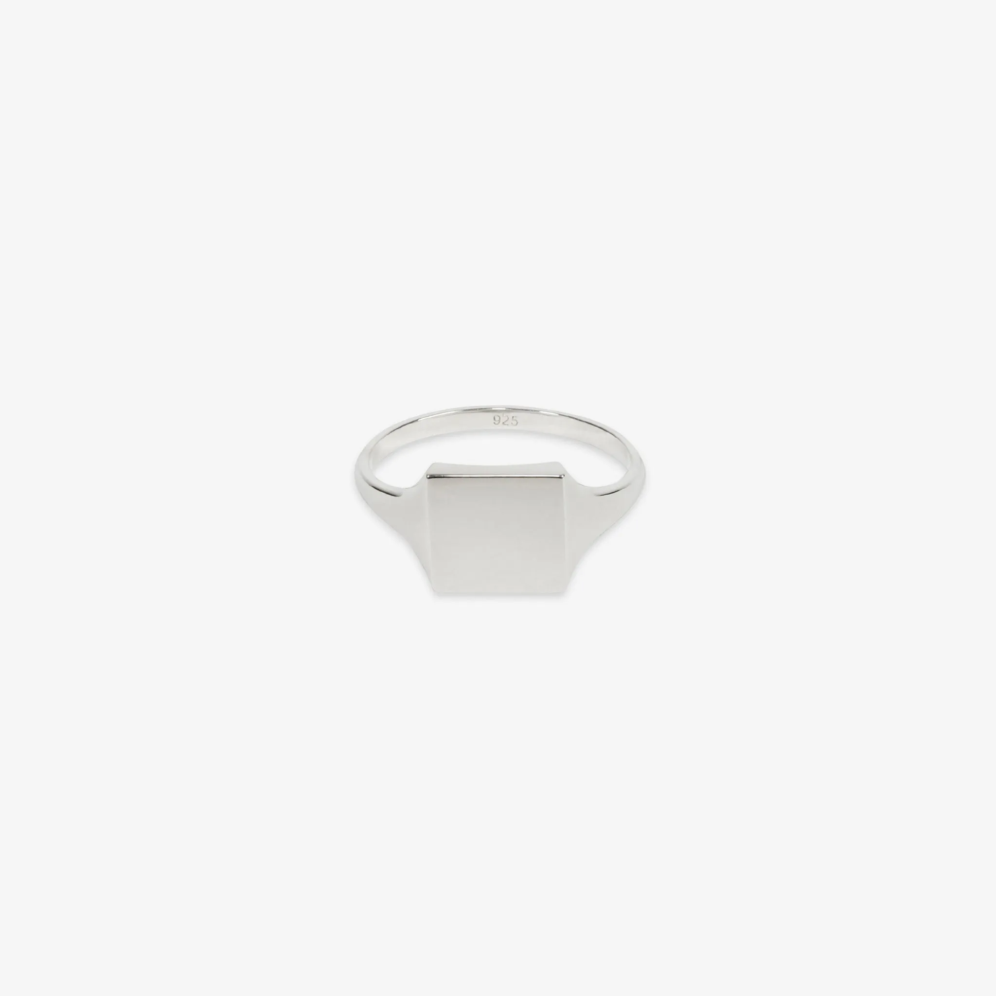 Type 011 Slim Square Signet Silver