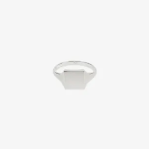 Type 011 Slim Square Signet Silver