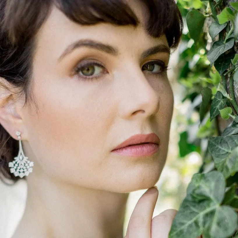 Valentine, Art Deco Style Earrings