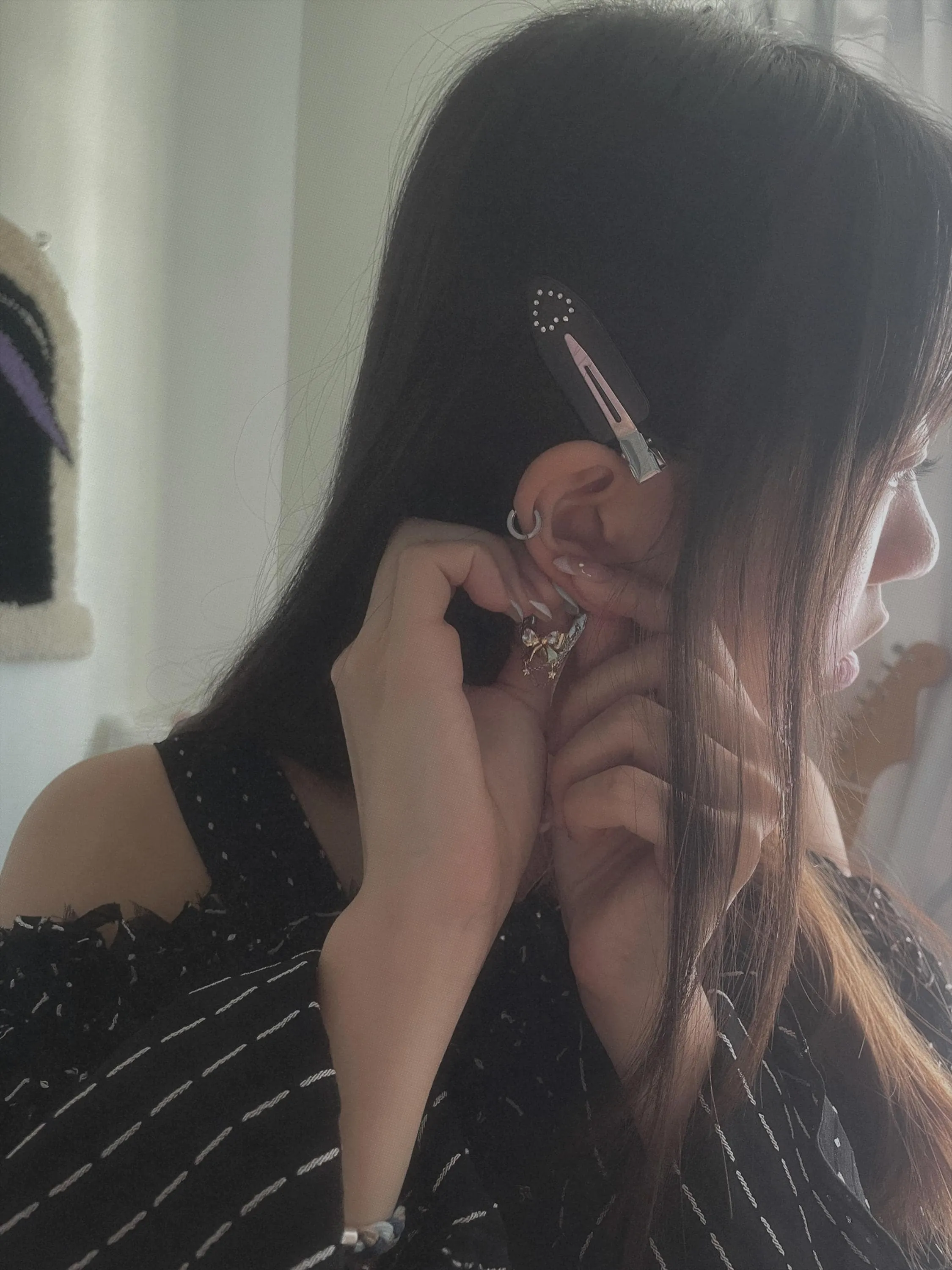 Y2K Coquette Bow Grunge Earrings Nana Punk Earrings Goth Hoops Statement Earrings Acubi Cottage Rococo Aesthetic Gift for Her Holiday Gift