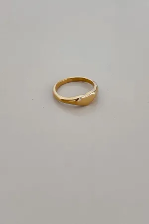 YOUR HEART SIGNET RING GOLD