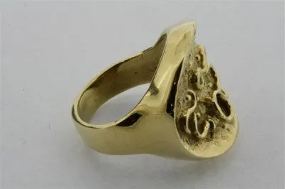 zanifel signet ring - brass