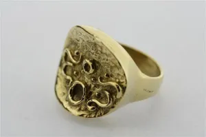 zanifel signet ring - brass